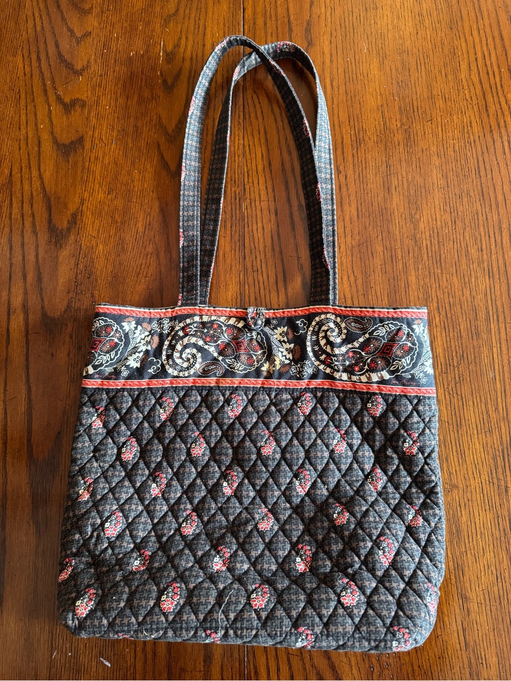 Vera Bradley Houndstooth Brown Tote Bag